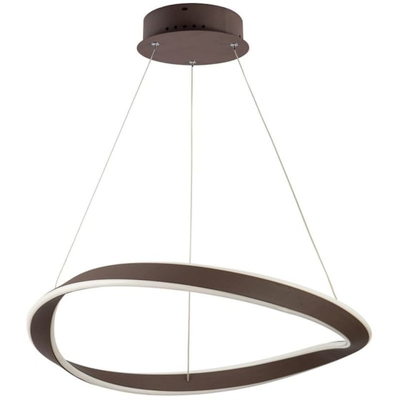 Φωτιστικό Οροφής Led Dimmable Homelighting Mateo 77-8128 από Αλουμίνιο - Καφέ image 0