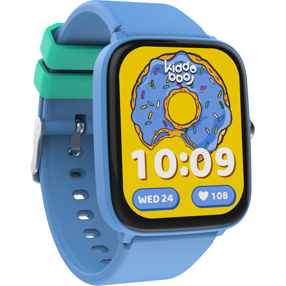 Smartwatch Kiddoboo 2.0 44mm - Blue + Black Strap image 2