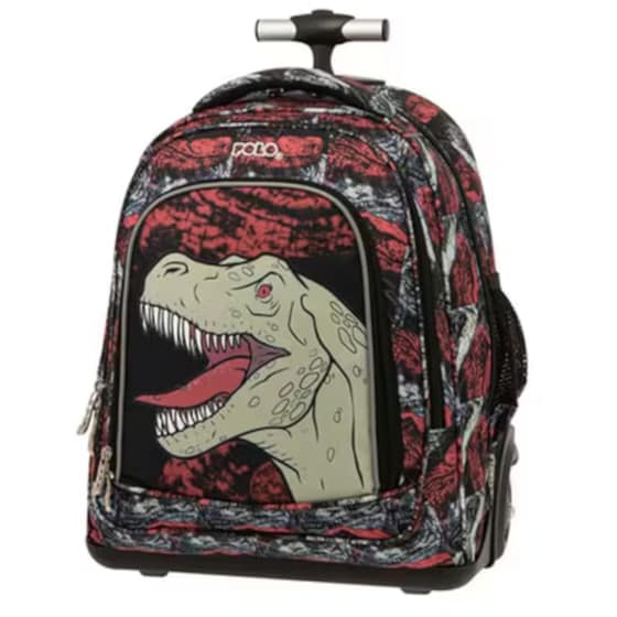 Τσάντα Τρόλεϋ Δημοτικού Polo Rolling Dinosaur image 0