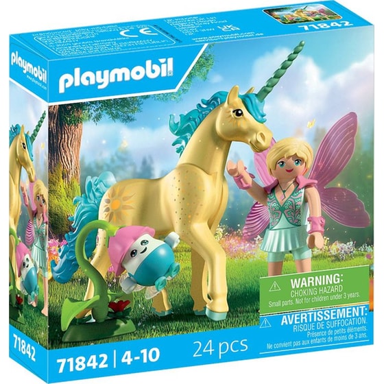 PLAYMOBIL®&nbsp; Magic Μονόκερος με Μπλε Χαίτη & Νεράιδα (71842) image 0