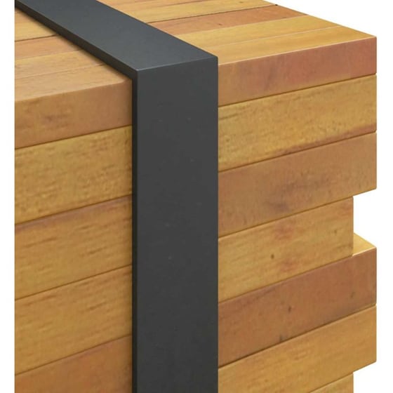 Έπιπλο Τηλεόρασης VidaXL 110 x 30 x 30 cm - Καφέ Μασίφ Ξύλο Τικ image 3