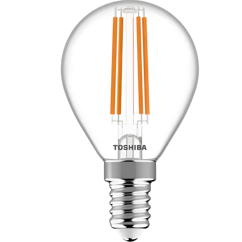 Λάμπα LED Toshiba Filament G45 E14 4.5W 2700K - Θερμό Λευκό TOSHIBA