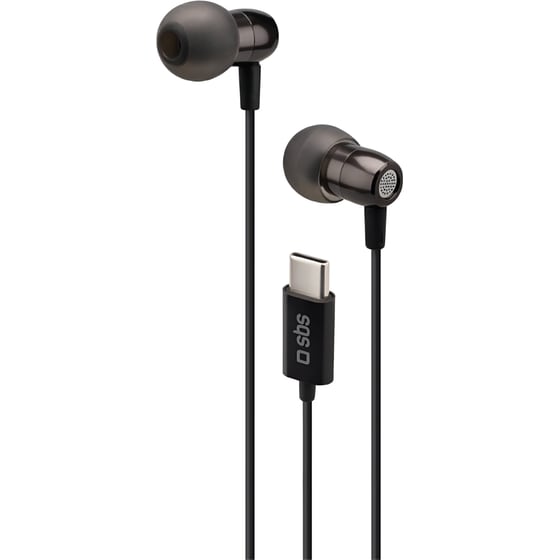 Ακουστικά Handsfree SBS Metal Pro 2.0 USB-C - Μαύρα image 0