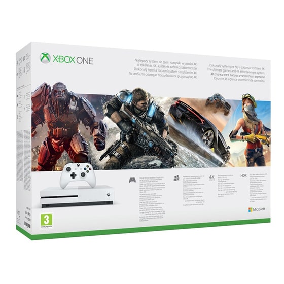 Microsoft Xbox One S White - 500GB & Forza Horizon 3 & Destiny 2 image 1