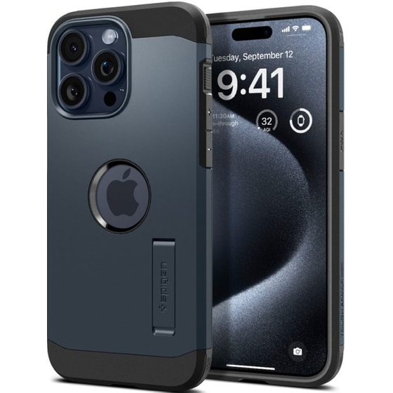 Θήκη Apple iPhone 15 Pro - Spigen Tough Armor Magfit - Metal Slate image 2