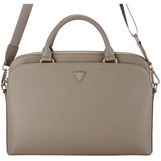 Guess Pu Grained Triangle Logo Κάλυμμα για Laptop 15" σε Καφέ χρώμα image 0