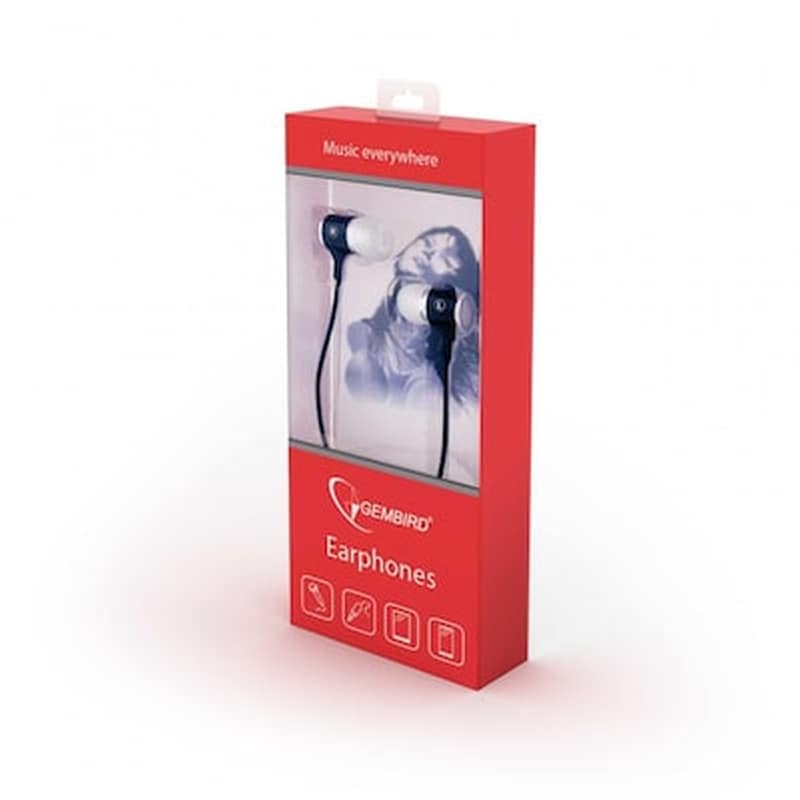 Ακουστικά Handsfree Gembird EP-001 3.5mm Jack - Μαύρο