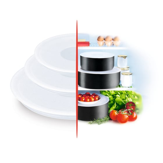 Κάλυμμα Δοχείου από Πλαστικό TEFAL INGENIO Λευκό L90192 3τμχ image 4