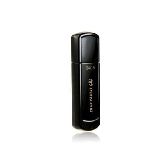 Transcend JetFlash 350 64GB USB 2.0 Stick Μαύρο image 0