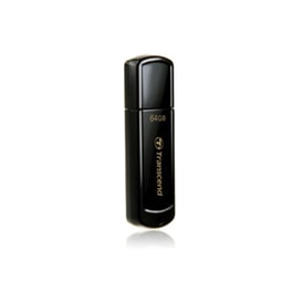 Transcend JetFlash 350 64GB USB 2.0 Stick Μαύρο