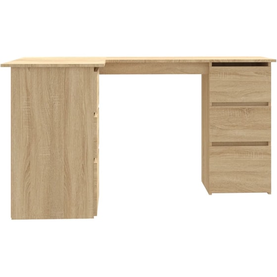 Γραφείο Γωνιακό VidaXL από Μοριοσανίδα 145x100 cm - Φυσικό image 4
