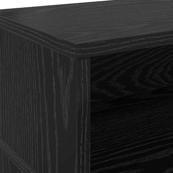 Γραφείο VidaXL από Επεξεργασμένο Ξύλο 200x55x91 cm - Μαύρη Δρυς image 8