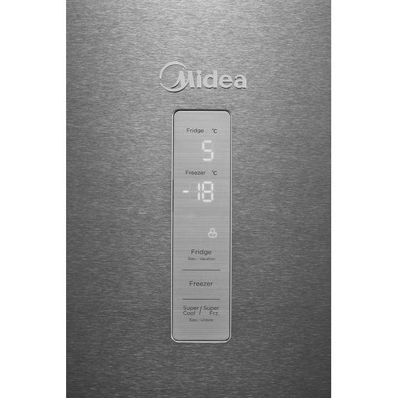 MIDEA MERB345MGC02 Total No Frost 338 Lt Inox Ψυγειοκαταψύκτης image 3