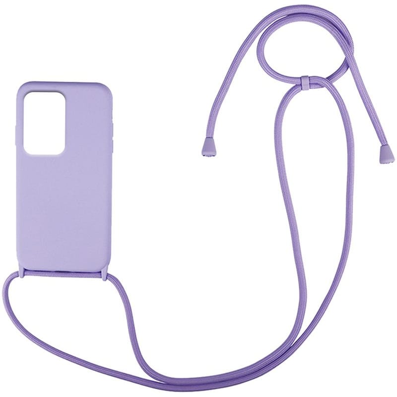 Θήκη Xiaomi Xiaomi 13 Lite - Sonique Carryhang Σιλικόνη Με Κορδόνι Λιλά - Διάφανο
