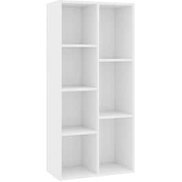Βιβλιοθήκη VidaXL από Μοριοσανίδα 50x25x106 cm - Λεύκη