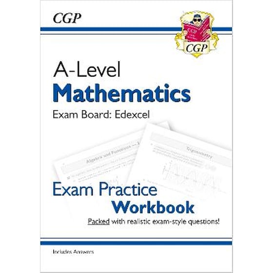 New A-Level Maths Edexcel Exam Practice Workbook (includes Answers) image 0