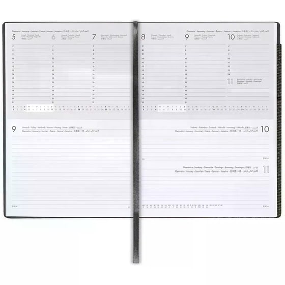 Ημερολόγιο Weekly & Daily Legami 2026 12Μ Large Deep Graphite image 3