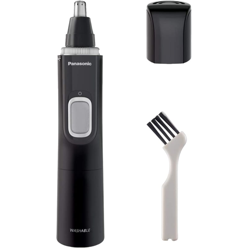 PANASONIC Trimmer PANASONIC ER-GN30 με Σύστημα Καθαρισμού για Μύτη, Αυτιά, Φρύδια και Γένι Μαύρο