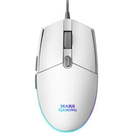 Mars Gaming MMG Gaming Ενσύρματο Ποντίκι Λευκό