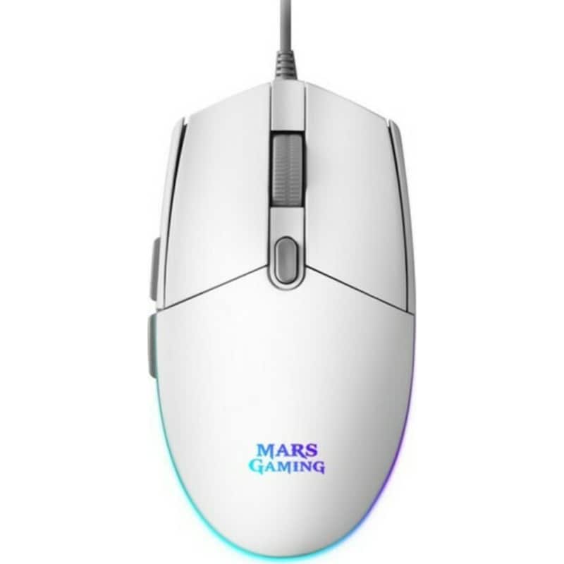 MARS GAMING Mars Gaming MMG Gaming Ενσύρματο Ποντίκι Λευκό