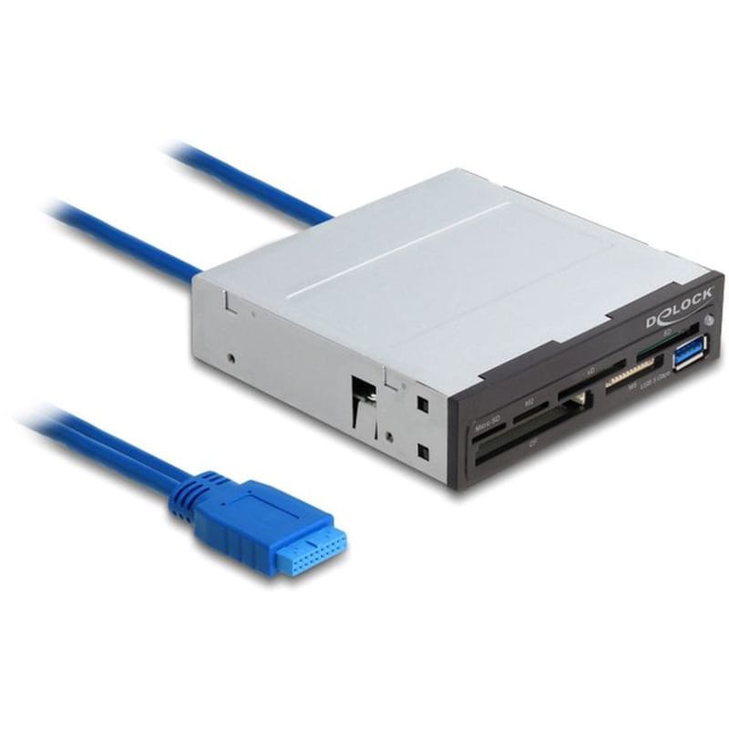 DELOCK Delock Usb 19-pin Card Reader , Cf/sd/micro Sd/xd/ms/m2/usb, 5gbps (91759)