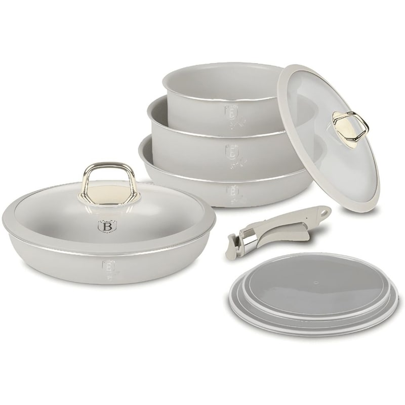 Σετ Μαγειρικά Σκεύη BERLINGER HAUS BH-8253 9 τμχ Μπεζ