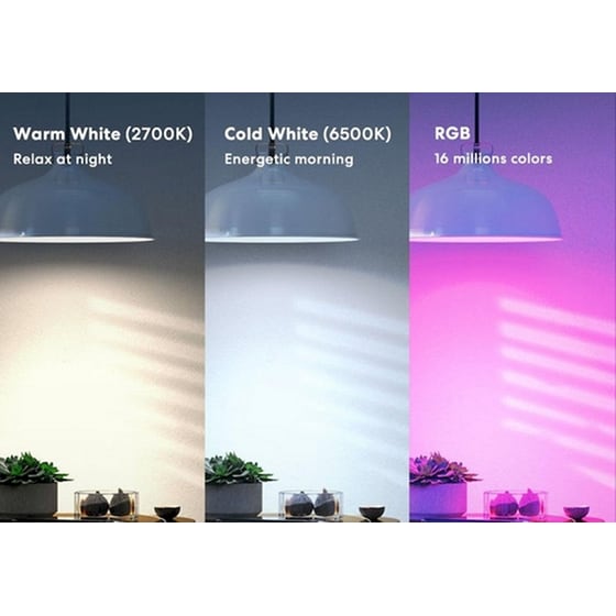 Έξυπνη Λάμπα Meross Smart Wi-Fi LED Bulb RGB MSL120-EU Λευκό & Πολύχρωμο image 1