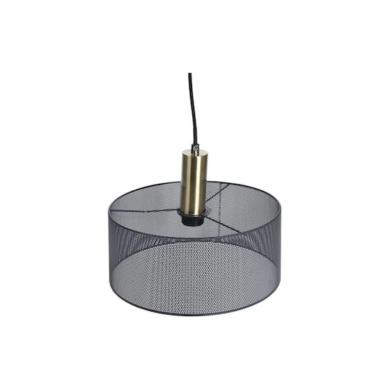 Κρεμαστό Μεταλλικό Φωτιστικό Οροφής Σε Μαύρο Χρώμα 12x30cm image 0