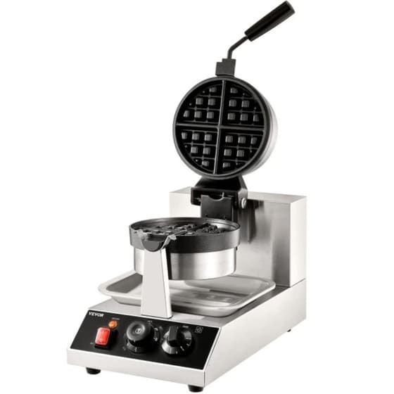 VEVOR YXHFBJHFBFGZ46VD6V2 1300 W 4 Θέσεων Ασημί Βαφλιέρα image 0