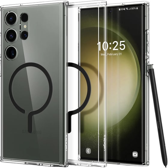 Θήκη Samsung Galaxy S23 Ultra - Spigen Ultra Hybrid Metal Ring MagFit - Μαύρο image 0