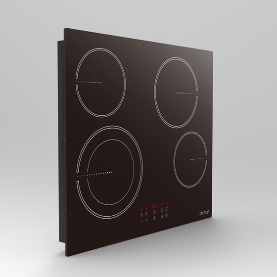 OMNYS CH641TFB  60 cm Μαύρο Εστία Κεραμική Αυτόνομη image 1