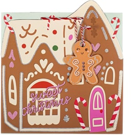 Σακούλα Δώρου Tri-Coastal Gingerbread House Medium