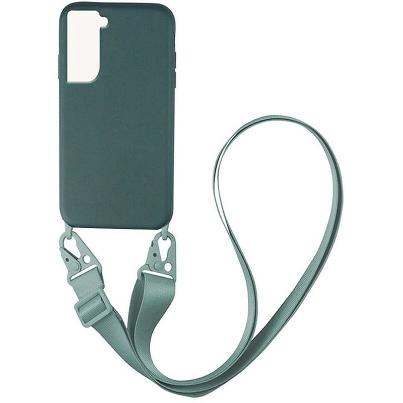Θήκη Samsung Galaxy S21 FE - Sonique Carryhang Liquid Silicone Strap - Πράσινο