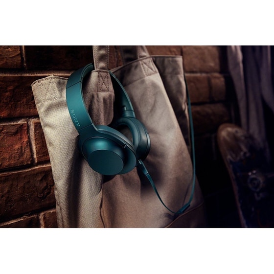 Ακουστικά κεφαλής Sony MDR 100AAP Μπλε image 2