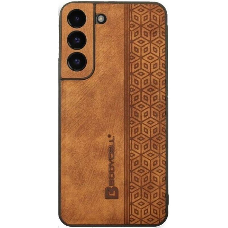 Θήκη Samsung Galaxy S22 5G - Bodycell Pattern Leather - Brown