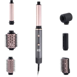 IQ HD-1279 Ηλεκτρική Βούρτσα Μαλλιών 1300 W Γκρι/Ροζ
