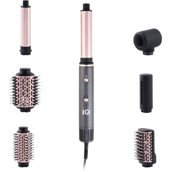 IQ HD-1279 Ηλεκτρική Βούρτσα Μαλλιών 1300 W Γκρι/Ροζ image 0