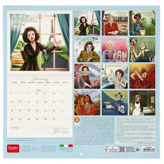 Ημερολόγιο Τοίχου Legami 2026 Inspiring Women 30x29cm image 1
