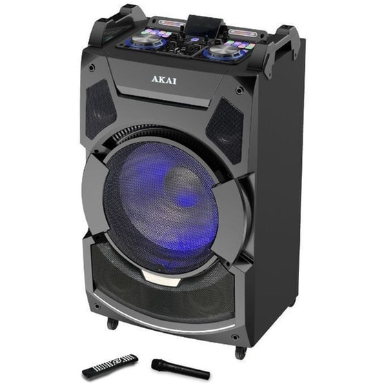 Party Speaker Akai DJ-S3HB 220W Karaoke - Μαύρο image 4