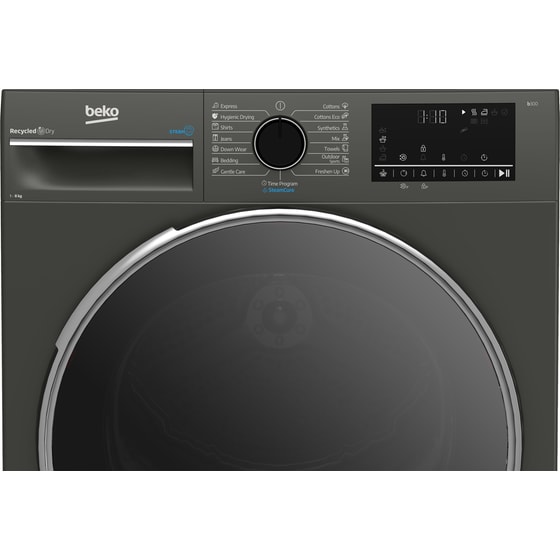 BEKO B3T68239MGEU 8 kg με Αντλία Θερμότητας Μαύρο Στεγνωτήριο Ρούχων image 4