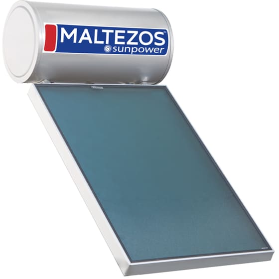 Ηλιακός Θερμοσίφωνας MALTEZOS Sunpower 160L/1.95τμ Τριπλής Ενέργειας Κεραμοσκεπής image 0