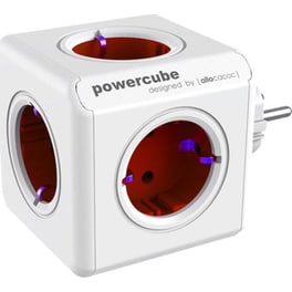 Πολύπριζο Powercube Allocacoc 5 Θέσεων - Κόκκινο