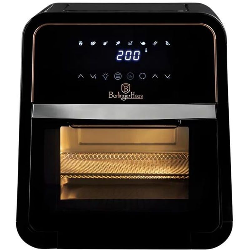 BERLINGER HAUS BERLINGER HAUS BH-9549 με Πόρτα 12 L Μαύρο Φριτέζα Αέρος