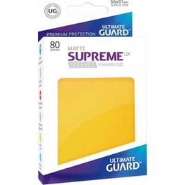 Ultimate Guard Supreme Ux Sleeves Standard Size Matte Yellow (80 Sleeves)