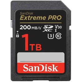 Sandisk SDXC Extreme Pro 1TB 200 MB/s UHS-I C10 V30 U3
