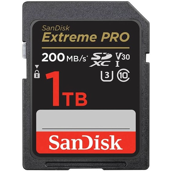 Sandisk SDXC Extreme Pro 1TB 200 MB/s UHS-I C10 V30 U3 image 0