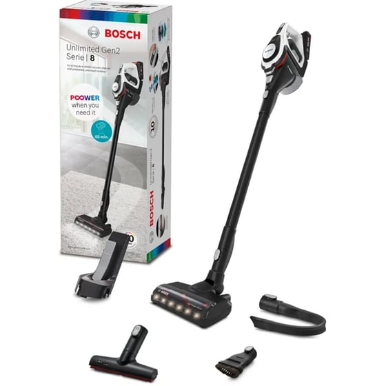 BOSCH Unlimited 8 Gen2 BBS8214 18 V 0.4 L Λευκό Σκούπα Stick image 20
