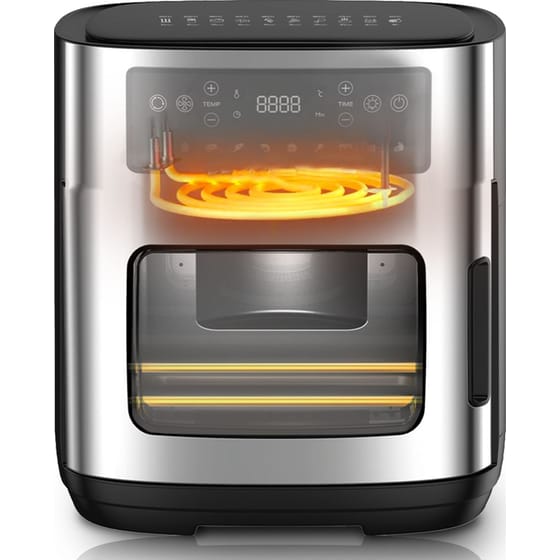 ROHNSON R-2853 με Πόρτα 1900W 12 L Ασημί Φριτέζα Αέρος image 1