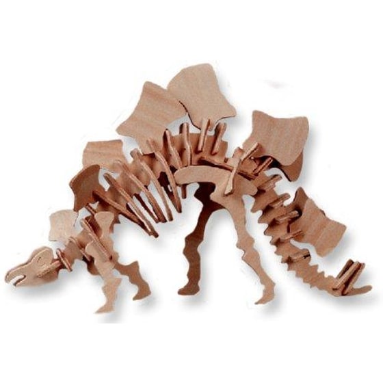 Ξυλινο Συναρμολογουμενο Παζλ 3d J016-j006a - Little Stegosaurus Construction Kit image 0