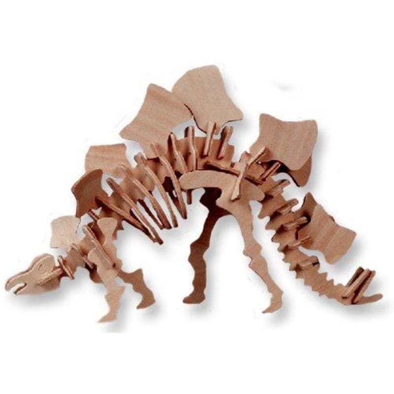 SPADI Ξυλινο Συναρμολογουμενο Παζλ 3d J016-j006a - Little Stegosaurus Construction Kit